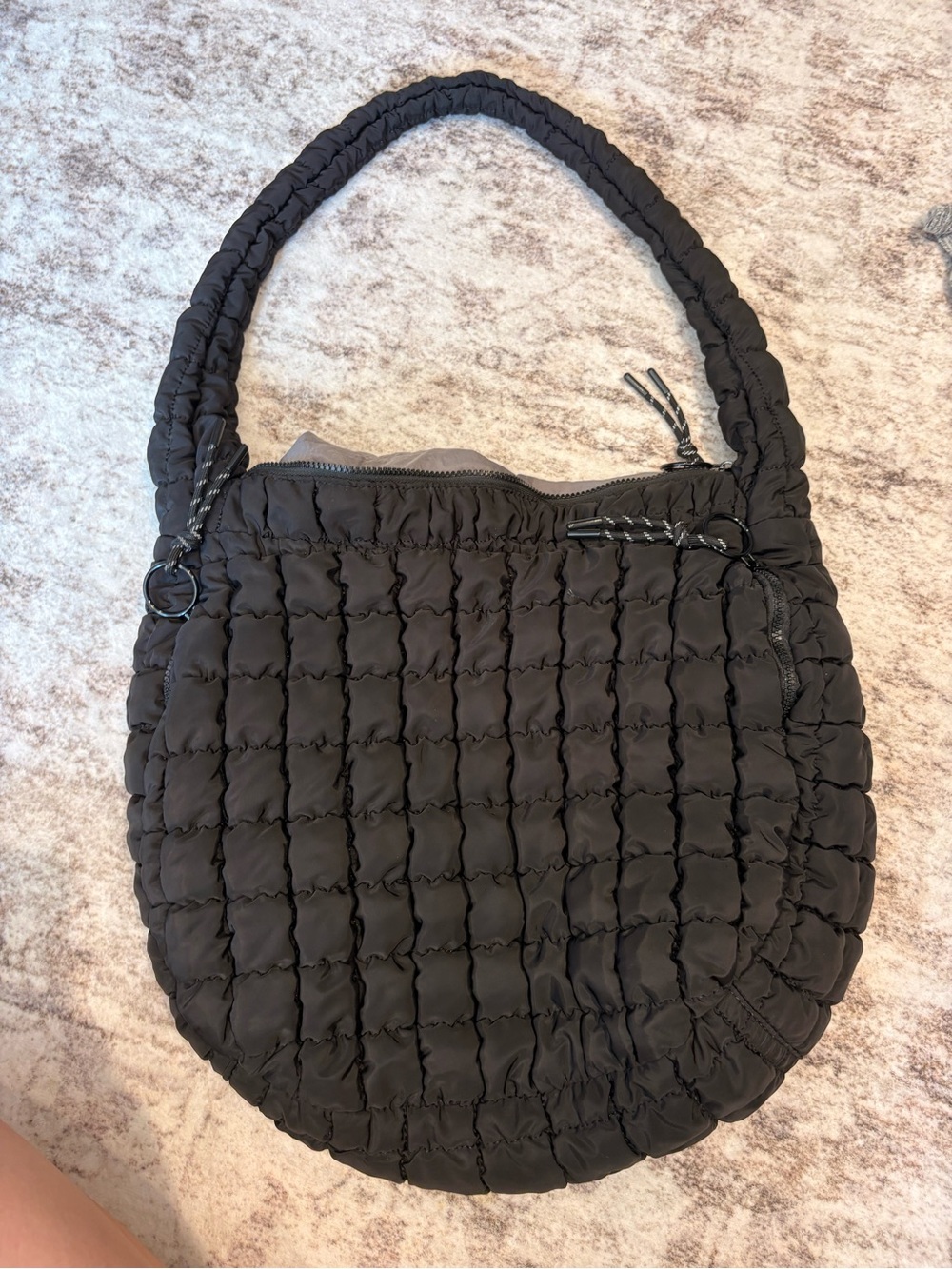 Black Quilted Shoulder Bag - Stylish Everyday Carry